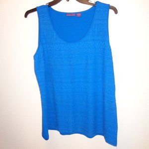 Beverly Drive Women's Blue Tank Top Size 2X